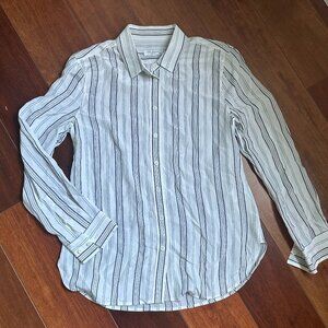 Striped Button-Up Shirt